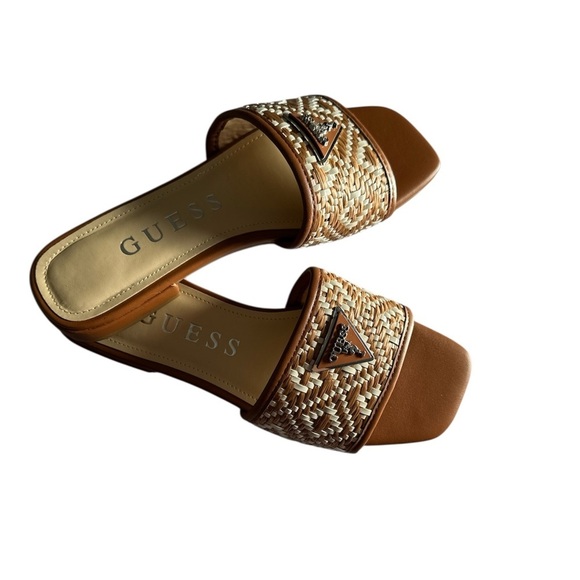 Guess Shoes - Guess Brown Tamsen Slide Sandal Women's Size 7